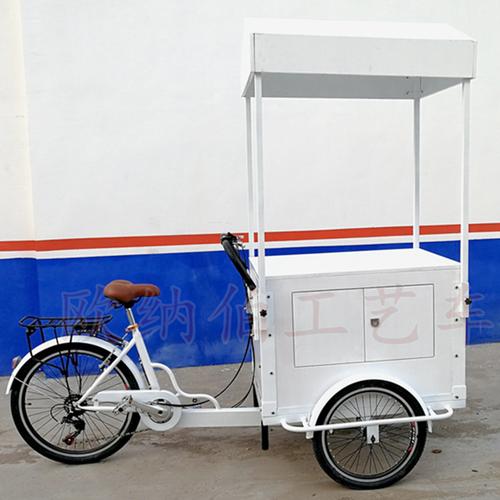 歐納伯帶蓬售賣花自行車 人力倒騎三輪車擺攤網紅外賣車，可加裝電動，組裝全攻略